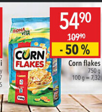 Lupínky kukuřičné Corn Flakes Bonavita