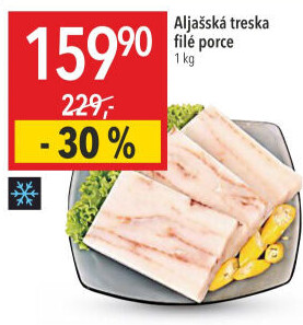 Aljašská treska filé mražená