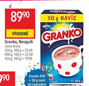 Instantní kakao Granko