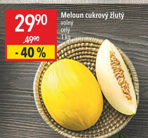 Meloun cukrový žlutý