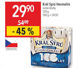Sýr Hermelín Král sýrů