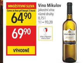Víno Rulandské bílé Morava Víno Mikulov