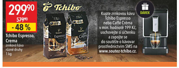 Zrnková káva Tchibo Espresso Milano style