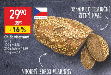 Chléb vícezrnný