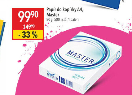 Kancelářský papír A4 Master