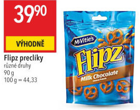 Preclíky v polevě Flipz McVitie'