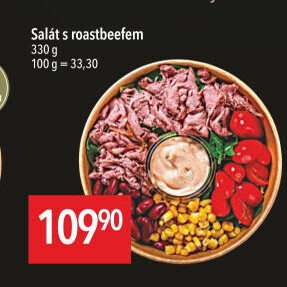 Salát s roastbeefem Globus