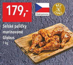 Selské kuřecí stehna marinovaná Globus