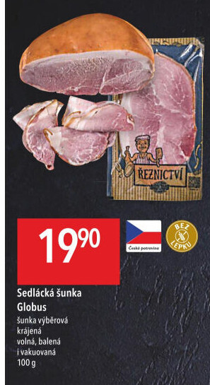 Šunka sedlácká výběrová Globus