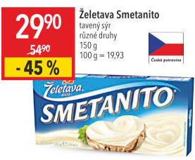 Sýr tavený Smetanito Želetava