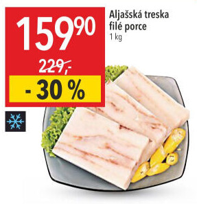 Aljašská treska filé mražená