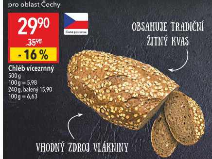 Chléb vícezrnný