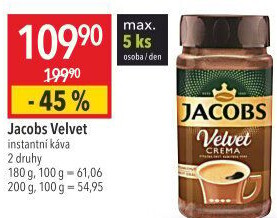 Instantní káva Jacobs Velvet