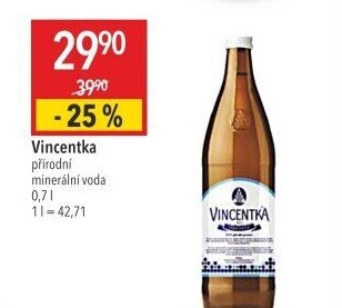Minerální voda Vincentka