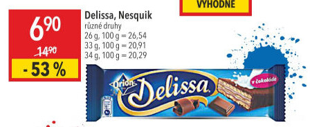 Oplatky celomáčené Delissa Orion