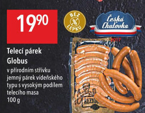 Párky s telecím masem Globus