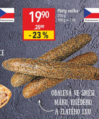 Pečivo Párty večka