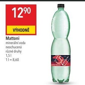 Přírodní voda Mattoni