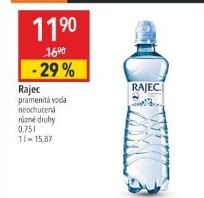 Přírodní voda Rajec
