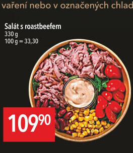 Salát s roastbeefem Globus