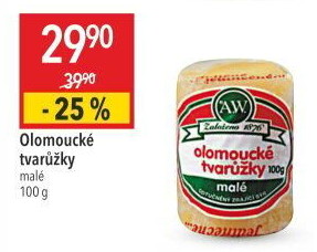Sýr tvarůžky olomoucké A.W.