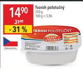Tvaroh polotučný