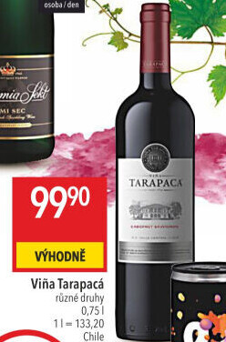 Víno Cabernet Sauvignon Viňa Tarapaca