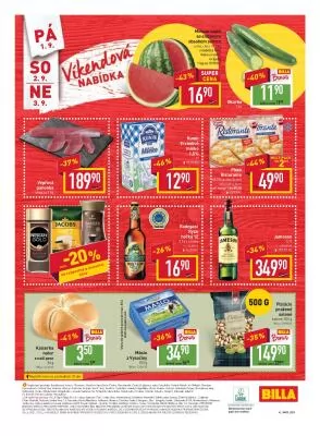 akční leták BILLA 30.8.2023-5.9.2023