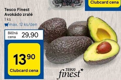 Avokádo Tesco Finest