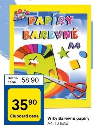 Barevné papíry Wiky