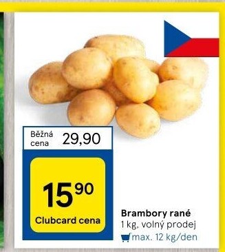 Brambory konzumní rané