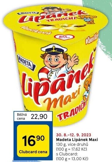 Dezert Lipánek Madeta