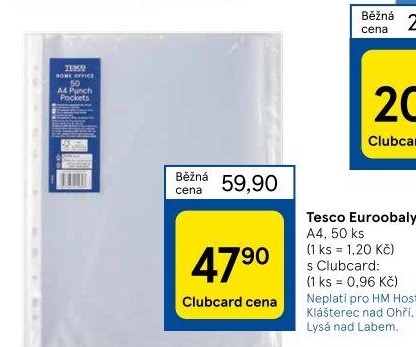 Euroobaly A4 Tesco