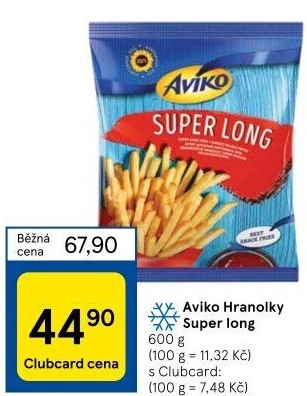 Hranolky mražené Super Long Aviko