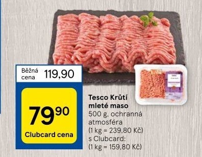Krůtí mleté maso Tesco