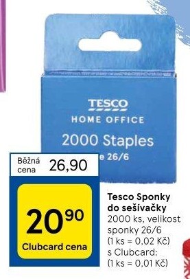 Náplně do sešívačky Tesco