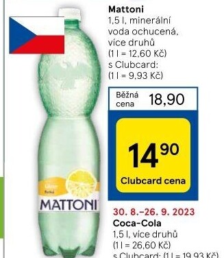 Ochucená voda Mattoni