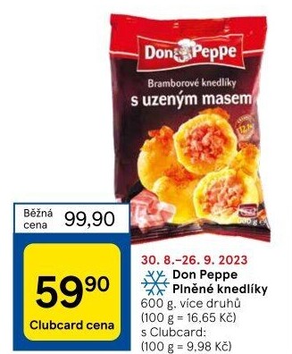 Plněné knedlíky mražené Don Peppe