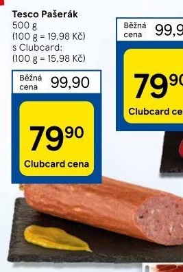 Salám Pašerák Tesco
