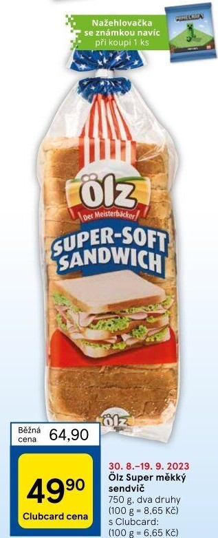 Toustový chléb Sandwich Soft Ölz