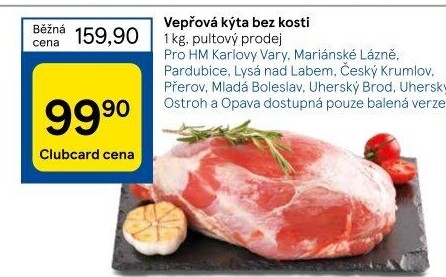 Vepřová kýta bez kosti