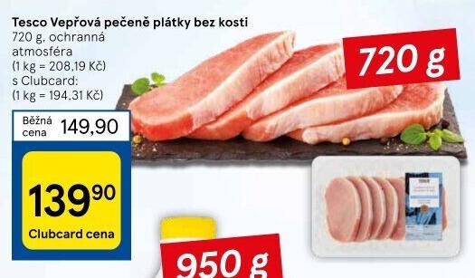 Vepřová pečeně bez kosti Tesco