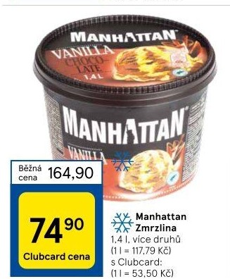 Zmrzlina v kelímku Manhattan Nestlé