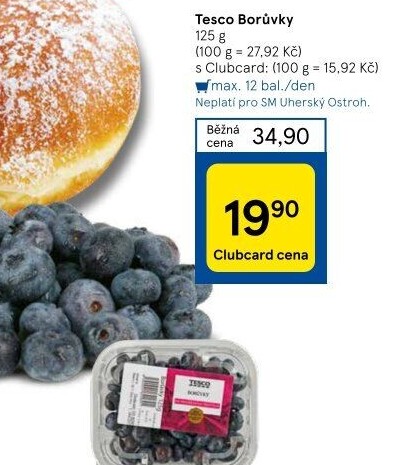 Borůvky Tesco
