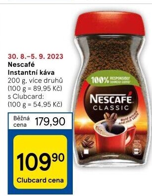 Instantní kávy Nescafé