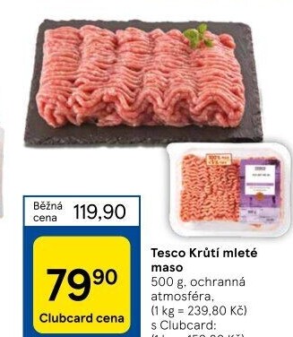 Krůtí mleté maso Tesco