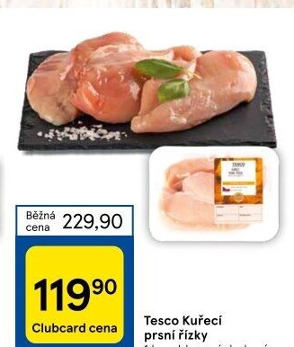 Kuřecí prsní řízky Tesco