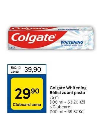 Pasta na zuby Whitening Colgate