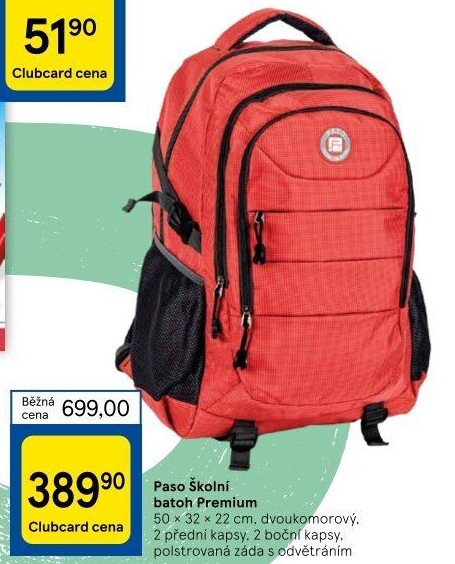Školní batoh Paso