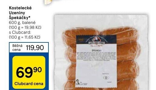 Špekáčky Kostelecké uzeniny